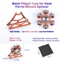Samilalago metal kinetic spinner delivers smooth, silent rotation for long sessions.