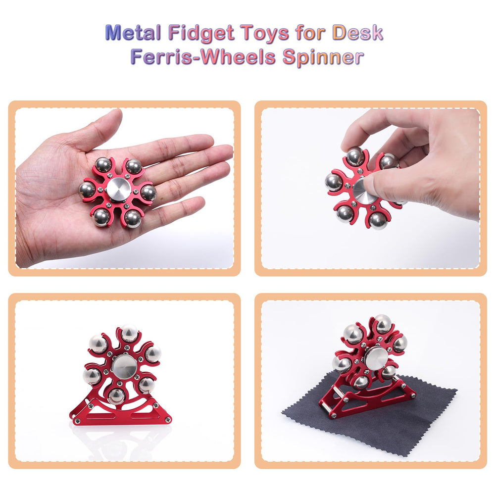 Samilalago stand option enhances display of the kinetic desk spinner.