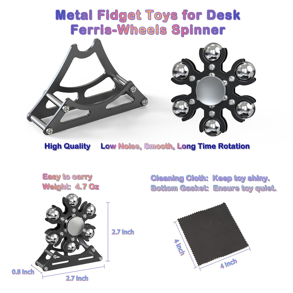 Samisoler kinetic metal spinner delivers mesmerising movement and portable stress relief during breaks.