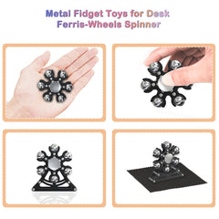 Samisoler no-battery fidget-toy spins with hands-only motion for quiet, distraction-free sessions.