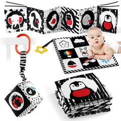 SAMMAS black and white sensory toy visual 1 helps newborns focus and engage visually.