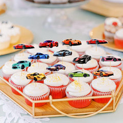 SAMOKA thick-card paper toppers ensure sturdy dessert decorations
