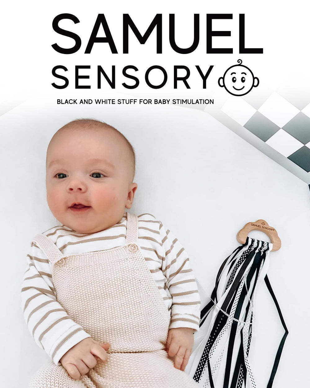 Samuel Sensory neutral-toned design fits any nursery decor stylishly