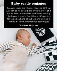 Samuel Sensory tummy-time toy encourages lifting heads during play