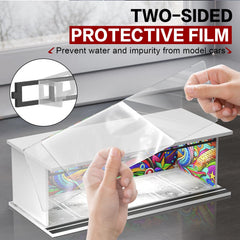 SAMYUCHO protective film guards acrylic surfaces from scratches