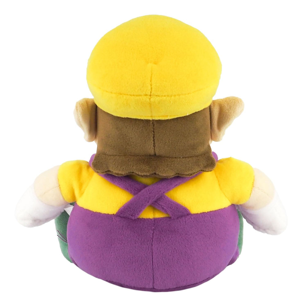 Sanei Wario plush close-up face, expressive features for collectible appeal.