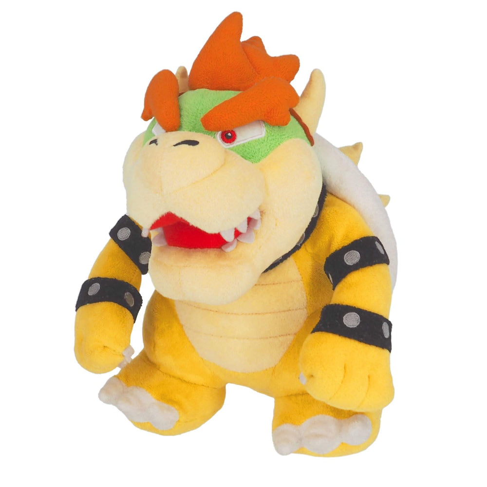 Sanei Bowser plush front view, soft and cuddly for display or gifting.
