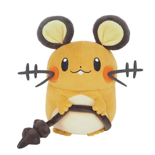Sanei Dedenne stuffed plush front view, cuddly PokΓ©mon collectible for fans.
