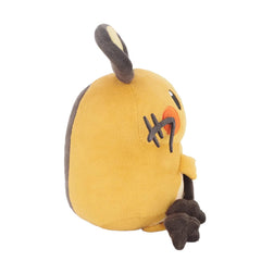 Sanei Dedenne plush side view, cute accent for kid's room decor.