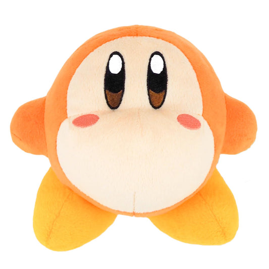 Sanei Kirby Adventure KP02 orange Waddle Dee plush, 5-inch size ideal for display.