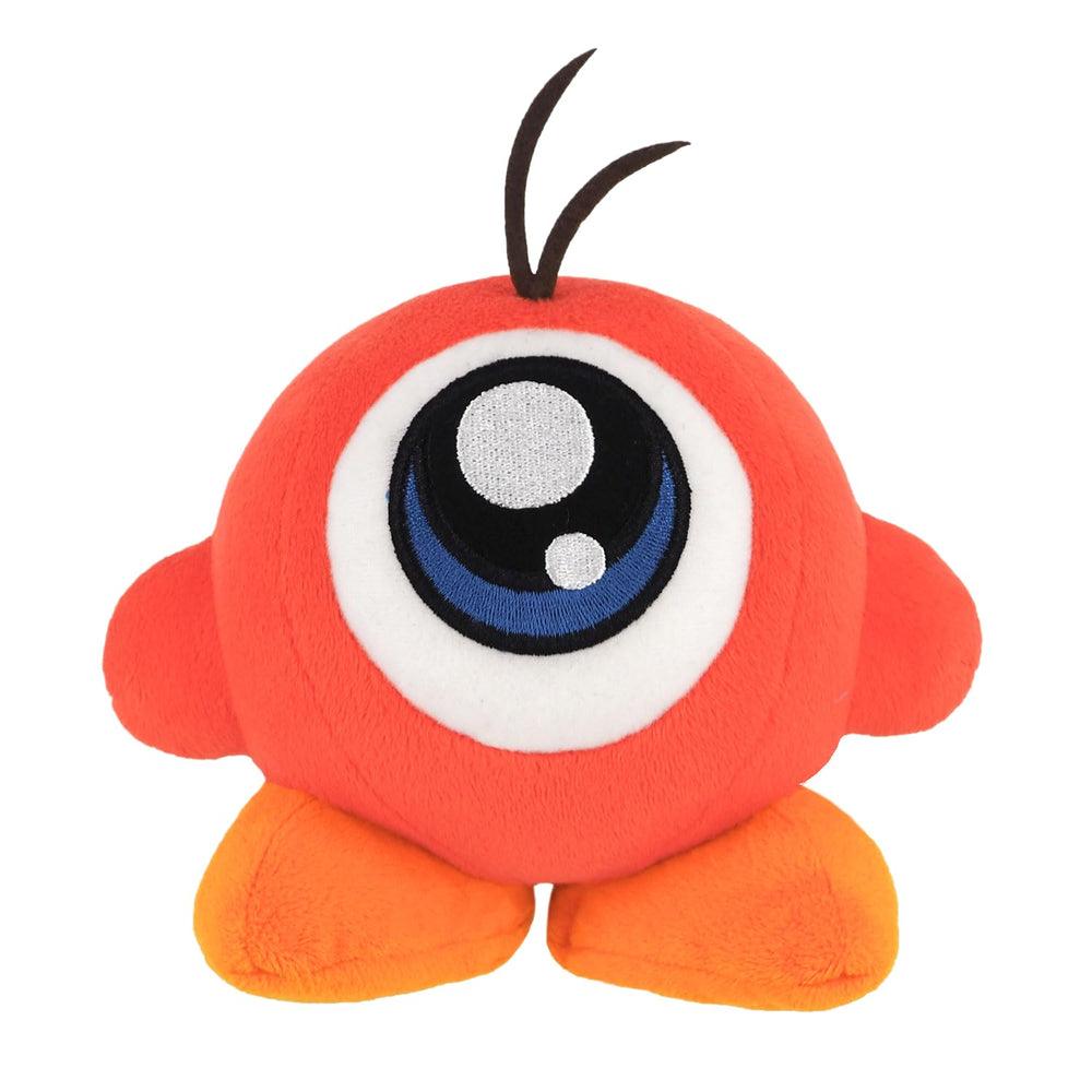 Sanei Kirby Waddle Doo plush side view showing cuddle-friendly size for display.