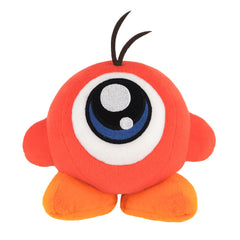 Sanei Kirby Waddle Doo plush side view showing cuddle-friendly size for display.