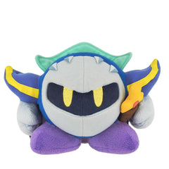 Sanei Kirby Meta Knight plush armor detail, crisp stitching and vibrant colors.