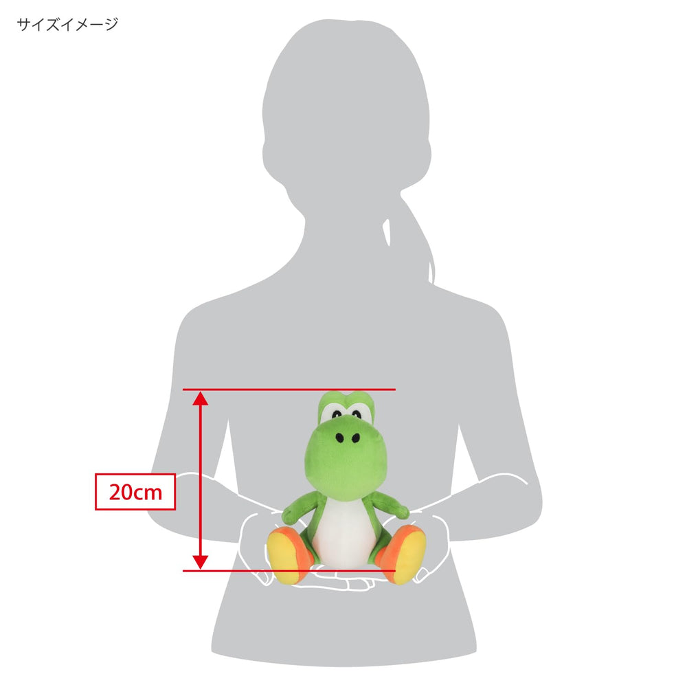Sanei Yoshi plush tabletop display, enhances shelf decor