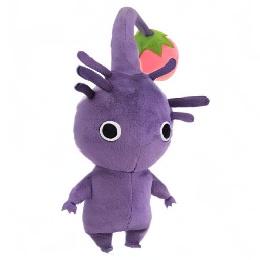 Sanei PK08 Purple Pixin plush toy side view, ideal for shelf display