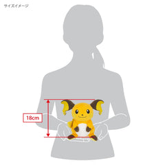Sanei Raichu Plush7 size reference for display and gifting
