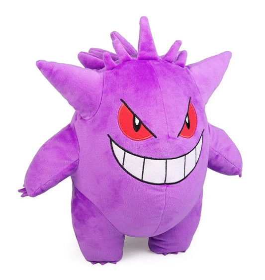 Sanei Pokemon All Star Gengar plush front view, ideal for display and gifting.