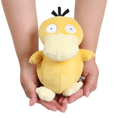 Sanei Psyduck yellow fur texture offers cozy feel.