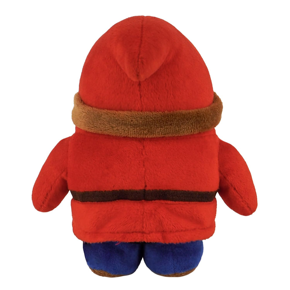 Sanei Shy Guy plush texture close-up, soft fabric and friendly look