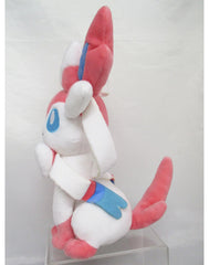 Sanei Sylveon plush ears and feelers show pink accents for visual appeal.