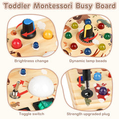 Sanlebi LED Busy Board compact design ideal for car rides and flights.