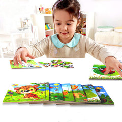 SANNIX gift-ready wooden puzzles suitable for both boys and girls.