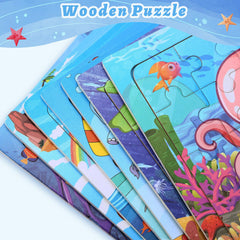 SANNIX children playing outdoors with puzzles for cooperative fun