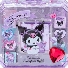 Sanrio Chromi Stamp Set jewelry box closeup featuring sparkly lid.