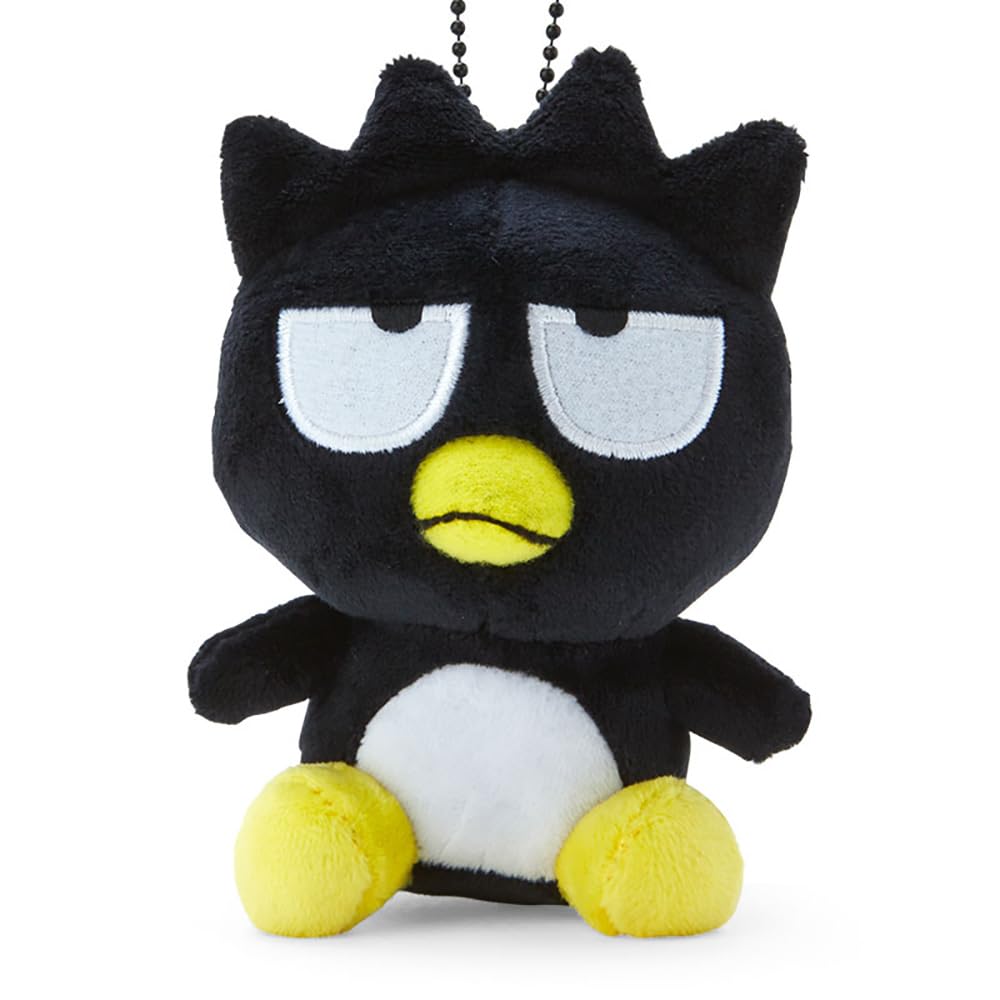 Sanrio Bad Batsumaru Mascot Holder side view, compact size for bags.