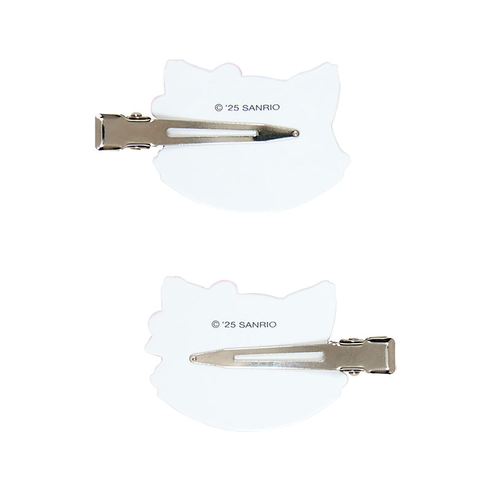 Sanrio Charmy Kitty bangs clip closeup in ABS resin shows smooth surface