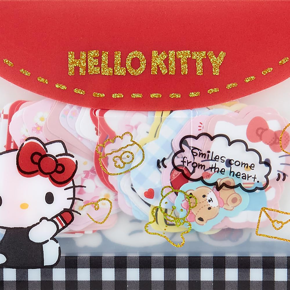 Hello Kitty notebook decoration ideas with colorful stickers.