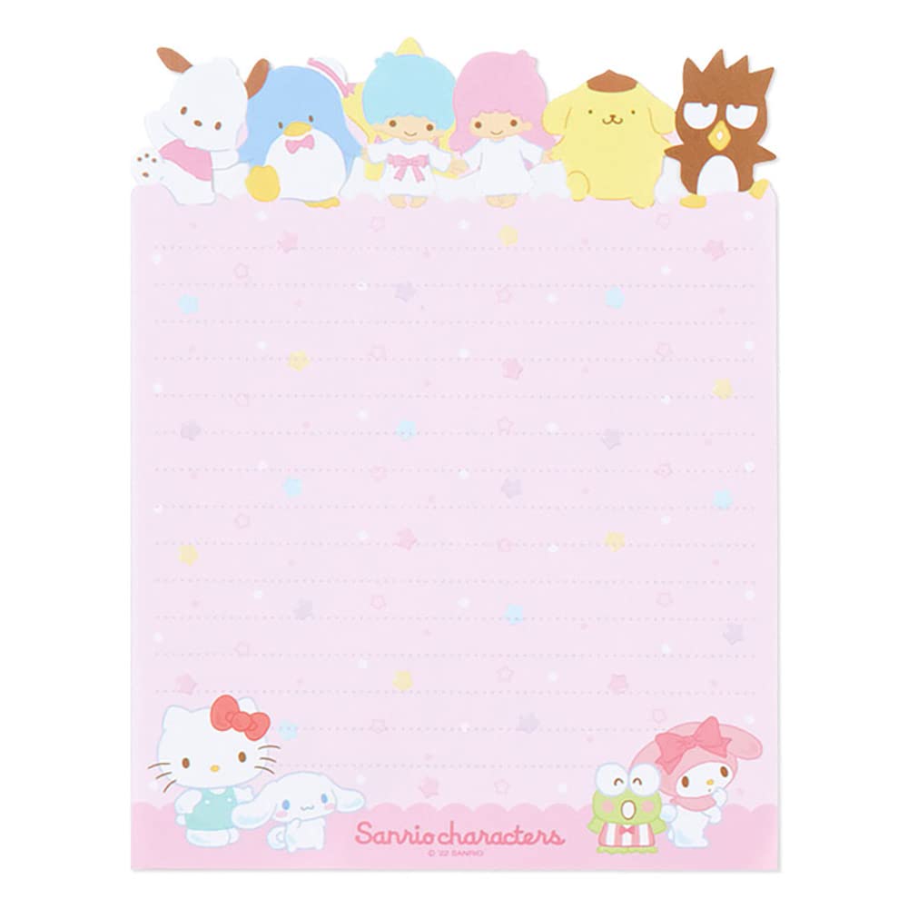 SANRIO Characters Letter Set design 3—cheerful scenes for school notes.