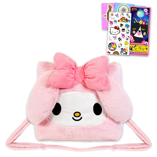 SANRIO My Melody plush purse with adjustable strap for easy everyday carry