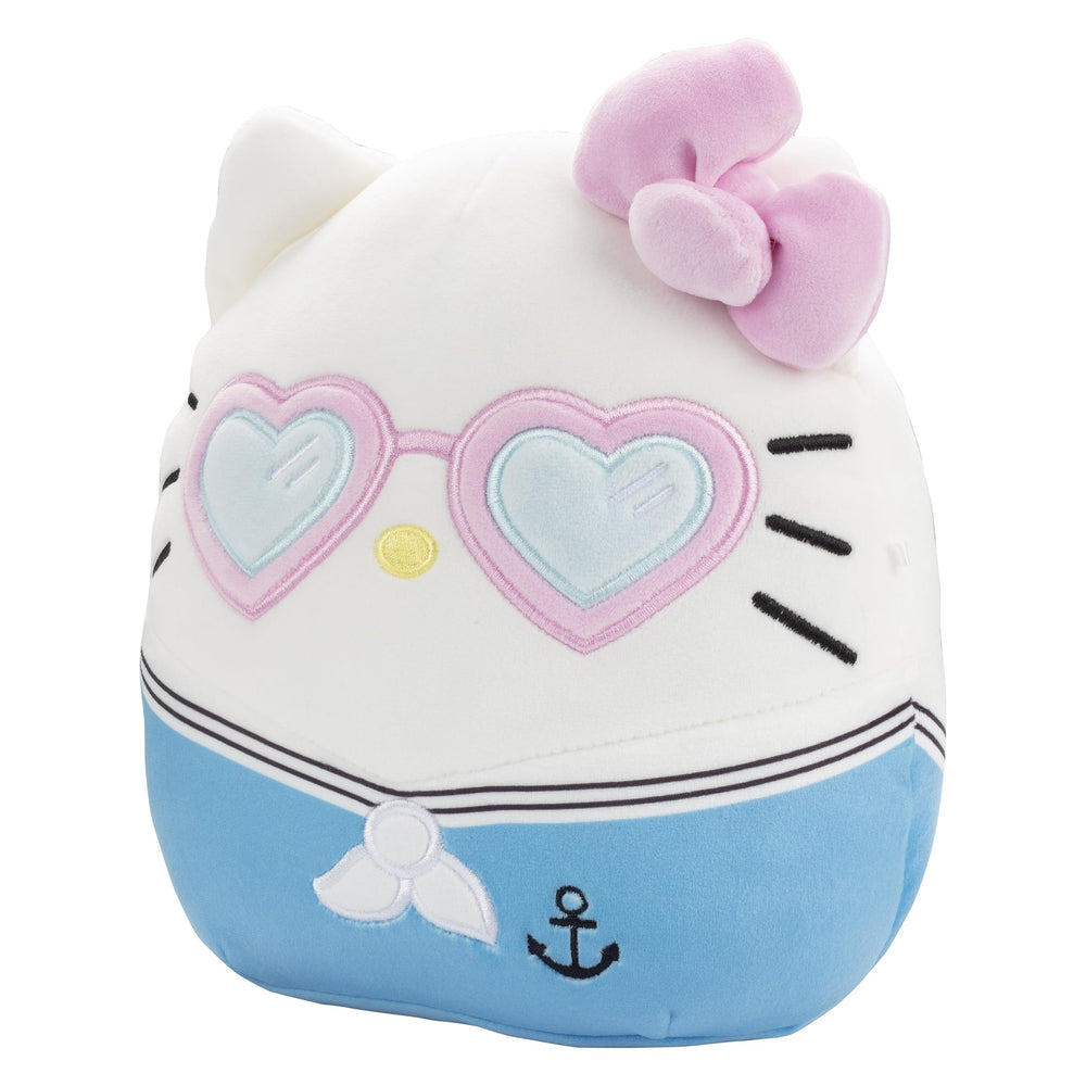 Cuddly Hello Kitty pink plush fabric designed for travel and sleepovers.