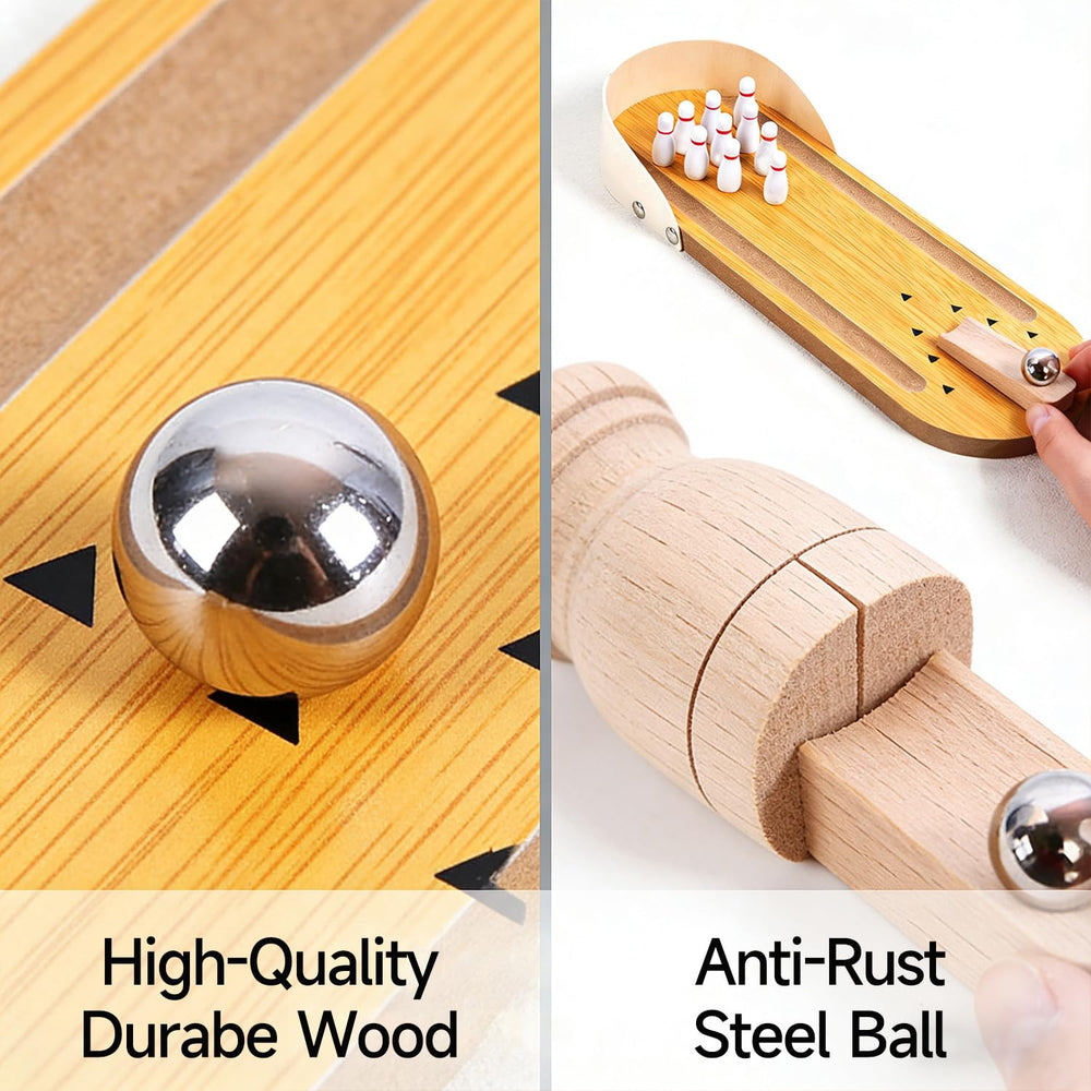SANTA CASA bowling lane on a flat desk surface for stable play
