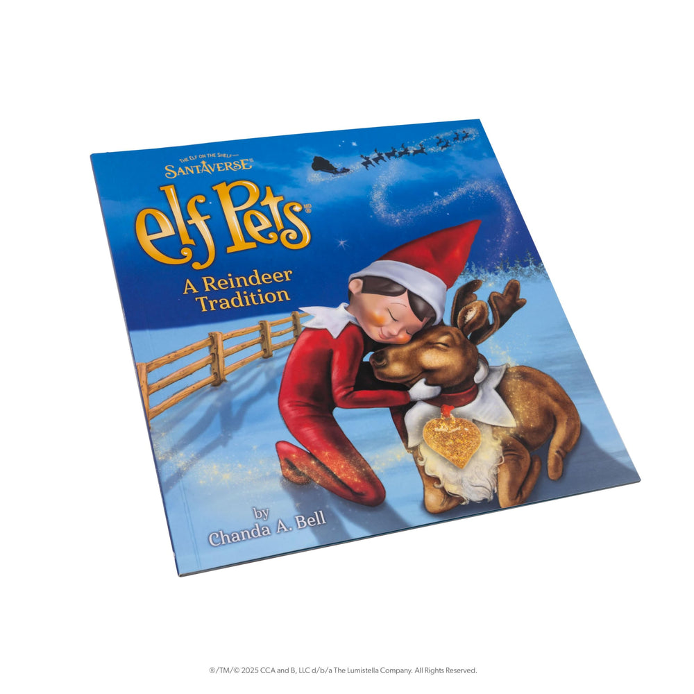 Santa’s sleigh near the North Pole scene for festive storytelling