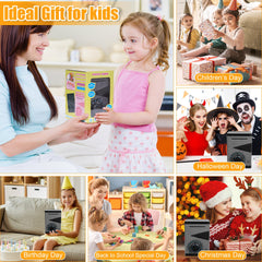 Saquuiui piggy bank durable ABS material supports daily kid use safely.