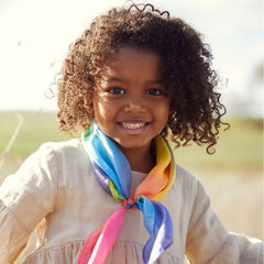 Sarah's Silks Enchanted Mini Playsilks rainbow toss adds motion to playtime