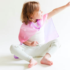 Sarah's Silks mini playsilk on-stick-flag 21—easy flag-making for pretend parades and games