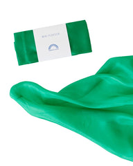 Sarah's Silks Mini Playsilks in emerald solid color for imaginative play and sensory exploration