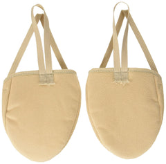 Sasaki 147 rhythmic half shoes beige side view showing flexible sole.