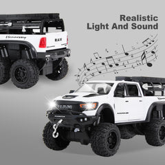 SASBSC 6x6 pickup truck toy lights and sounds enhance realism during play