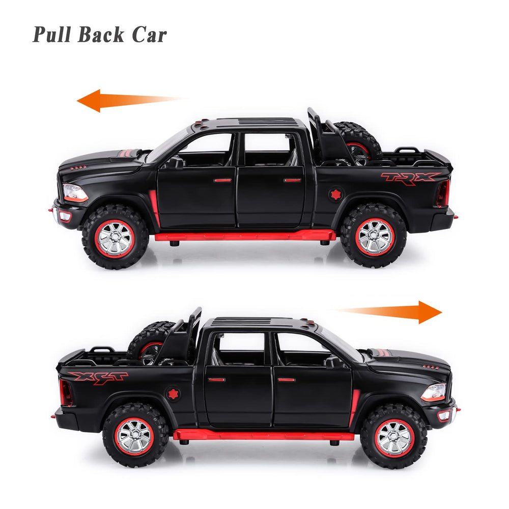 SASBSC toy truck open doors hood tailgate for interactive realism.