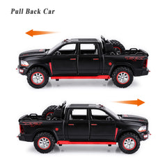 SASBSC toy truck open doors hood tailgate for interactive realism.