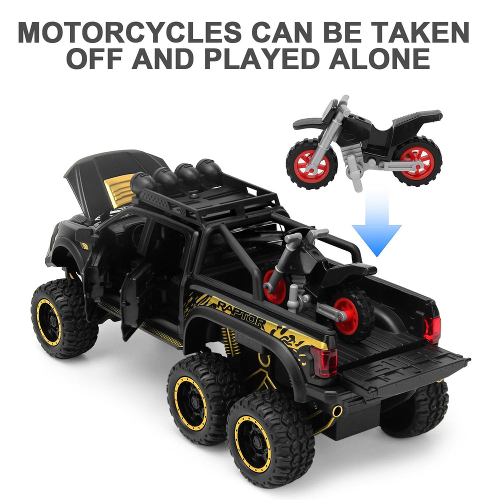 SASBSC toy truck front with sound and light activation for immersion