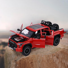 SASBSC Tundra truck pull-back motor offers quick, kinetic play on any surface.