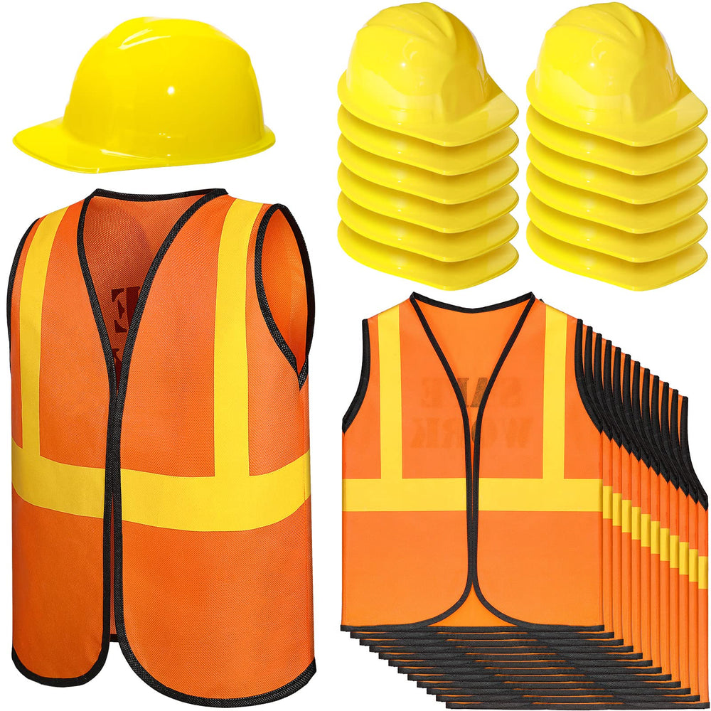SATINIOR construction vest orange for reusable pretend-play costumes