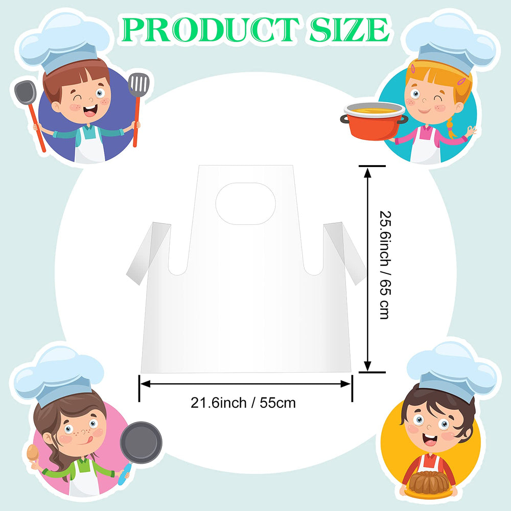 SATINIOR waterproof clear apron for art activities keeps clothes clean