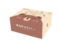 Sausudols giant teddy bear in gift box showcases quick unboxing and setup.