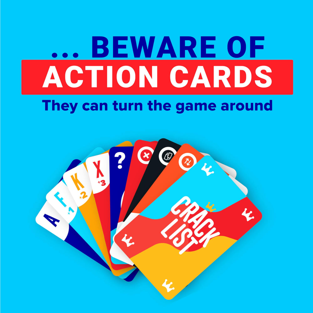 SAVANA Crack List action cards twist rounds for unexpected fun.